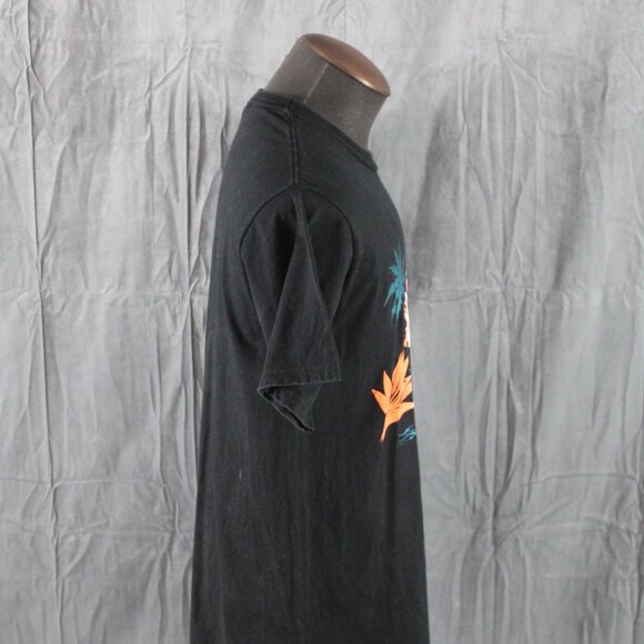 Vintage Graphic T-shirt - Hawaii Neon Flowers - Men's Large - Picture 7 of 8